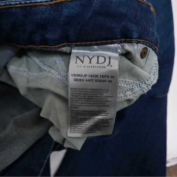 NYDJ Womens 14 Dark Wash Skinny Ankle Jeans Lift X Tuck Technology - Picture 11 of 12